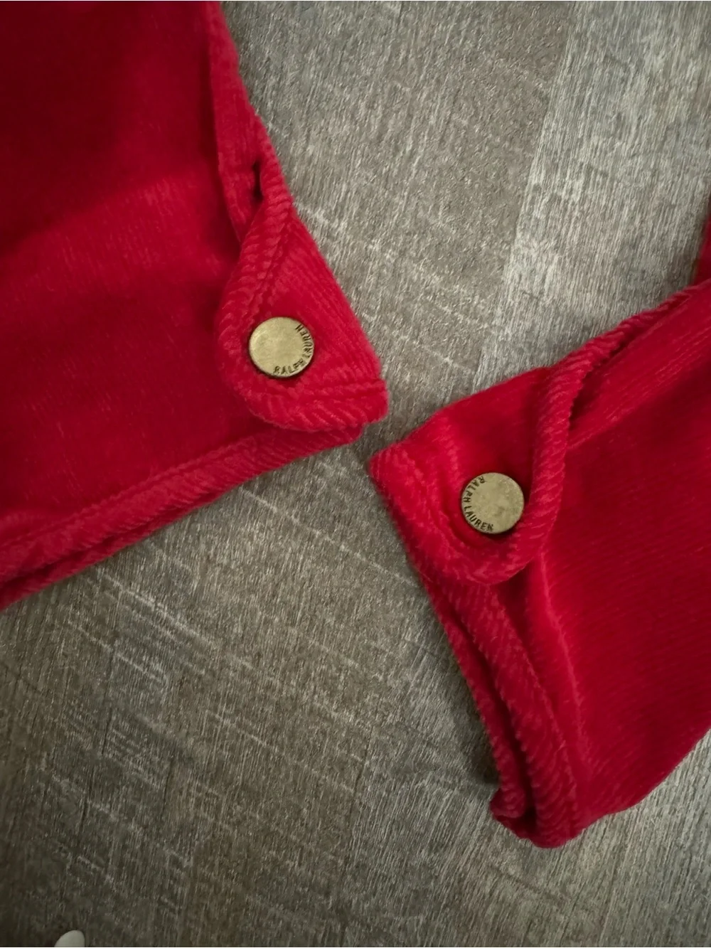 Ralph Lauren Red Corduroy Riding Breech Pants Sz Girls 14 Holidays Luxury